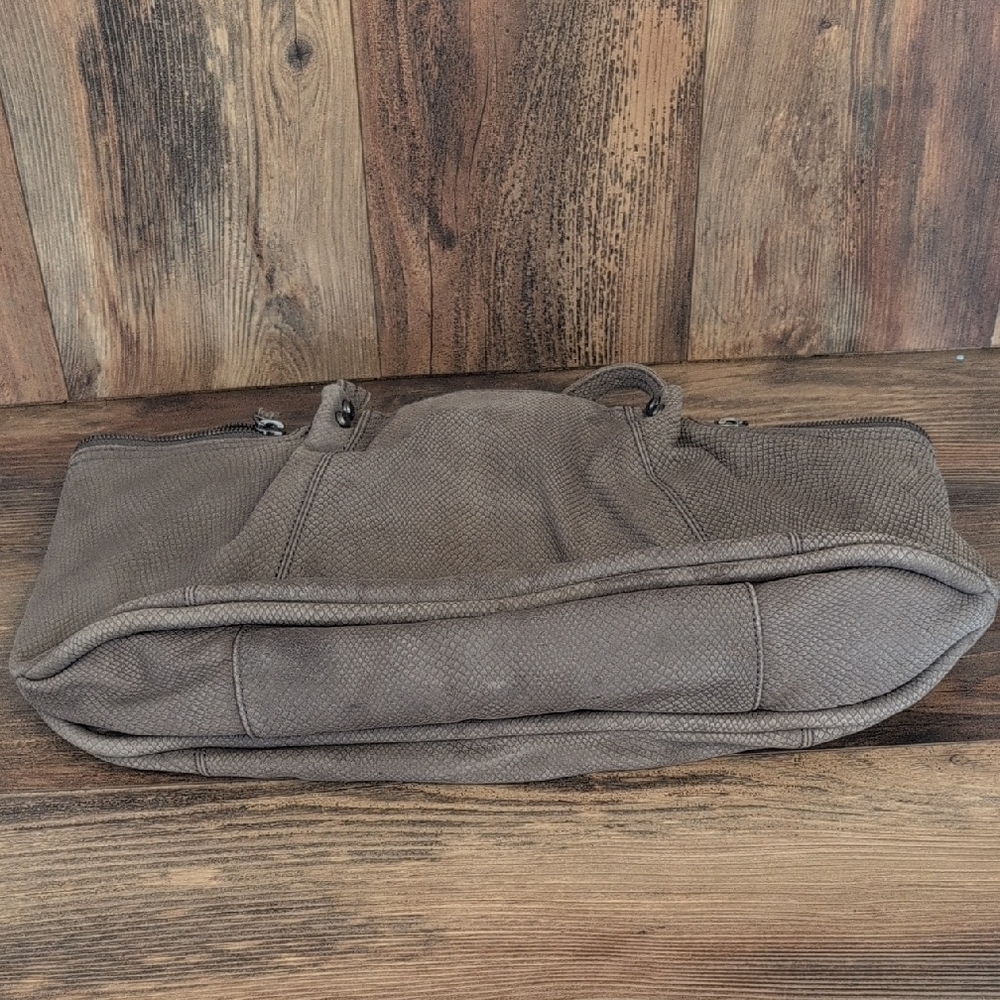 Lucky Brand Chic Taupe Women's Leather Large Tote Bag - Picture 7 of 11